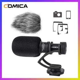 Microphones Comica CVMVM10II Mini Video Microphone Directional Interview Recording Mic for Canon Nikon DSLR Camera for iPhone Smartphones