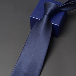 Bow Ties Brand Men 9CM Tie Fashion Formal Dress Shirt Neck For Business Work Blue Black Plaid Neckties With Gift Box