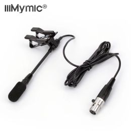 Stand Adjust the Angle Lavalier Lapel Condenser Microphone Metal Double Clip 3 Pin Mic for Akg Wireless Transmitter 3pin Xlr Ta3f