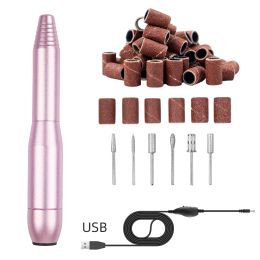 Drills Electric Nail Drill machine Set Manicure Pedicure Machine With Mill Cutter Remove Gel Nail Professional Nail Polishing Tools