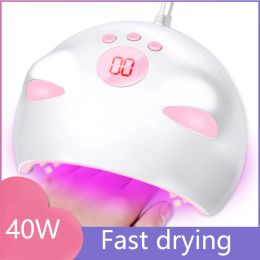 Dresses 48w Uv Lamp Led Nail Dryer 20pcs Leds Lamp Fast Curing with Auto Sensor for All Gel Polish Nail Art Tool Smart Timing Equipment