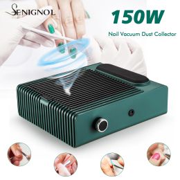 Keyboards Senignol 150w Nail Dust Collector Nail Dust Vacuum Cleaner Extractor Fan for Manicure with Reusable Philtre Nail Salon Equipment