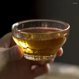 Cups Saucers 50/100Ml Cangkir Teh Kaca Tahan Panas Mangkuk Sake Jepang Cina Sutra Master Kreatif