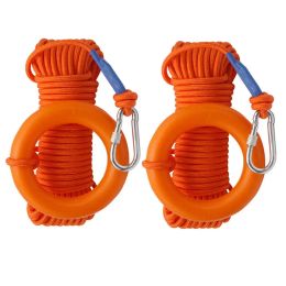 Survival Water Floating Lifesaving Rope Strong Reflective Emergency Life Saving Rope with Bracelet/Hand Ring for Swimming Boating Fishing