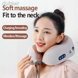 Full Body Massager U Shaped Electric Neck Massager Multifunctional Shoulder Kneading Heating Massager Portable Travel Home Car Use Massage Pillow 240407