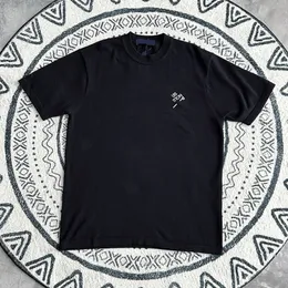 Men's Plus Tees & Polos Round neck embroidered and printed polar style summer wear with street pure cotton w4yh5