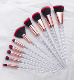 Makeup Brushes 10 Pieces Makeup Brush Set Premium Face Eyeliner Blush Contour Foundation Cosmetic Brushes for Powder Liquid Cream5683101