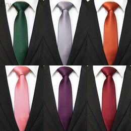 Neck Ties JEMYGINS New Hot Green Solid Silk Ties for Men 7cm Blue Necktie Shirt Accessories Wedding Gift Mans Office Gravatas 240407