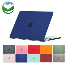 Cases New Laptop Case for 2022 2023 Apple Book Air Pro 13 M1 M2 A2681 14 A2779 Retina A2780 16 Inch Cover Frosted Protective Shell