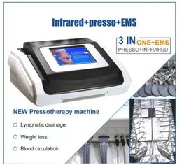 Slimming Machine 3 In 1 Far Infrared Lymphatic Pressotherapy Drainage Slimming Massage Air Equipment With 18 Air Bags648