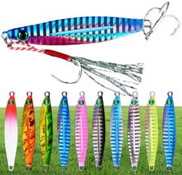 10pcs Metal Jig Bass Fishing Lures Saltwater Bait 740g Slow Jigging Lure Hard Artificial Baits Tuna Trolling Tackle 2201187778770