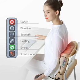 Full Body Massager Neck Massage Pillow Electrical Cervical Traction Wormwood Hot Compress Relief Back Shoulder Pain Health 240408