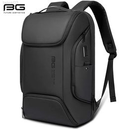 Multi-function Bags Bange New USB Laptop Backpack Multi functional Waterproof Large Capacity Travel Bag Daily Work Business Mochila Mens yq240407