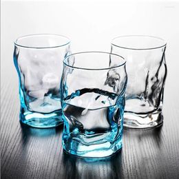 Wine Glasses 2pcs/300ML Glass Cups Cold And Transparent Water Couples Drinking Utensils Cup Bar El Party Ware