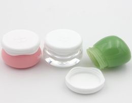 Cosmetic Small Mini Jar Bottle 10g Pink Green Plastic Containers for Cosmetics Package Makeup Empty Cream Jars1427098