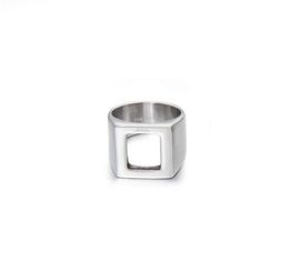 2021 minimalist ins square hollow ring men039s cold hip hop personality retro index finger titanium steel accessories5132932