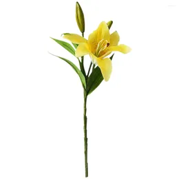 Decorative Flowers Artificial Flower Single 3 Heads Home Decoration For Party Decor