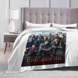 Blankets Who Loves Music And Chicago Pd Casey Pographic Style Printing High Qiality Warm Flannel Blanket
