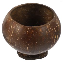 Bowls Coconut Shell Bowl Coconut-shell Cups Water Coconuts Exquisite Natural Decorative Dessert Beverage Wooden Salad