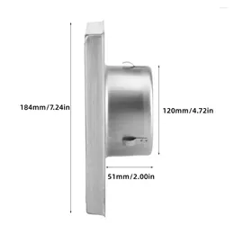 Kitchen Faucets Rainproof Cap Stainless Steel Vent Silver Wall Rain Anti-rust Modern Homes Movable Square Vents 304