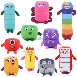 Movies TV Plush toy 10pcs Cartoon number Plush Doll Toy Educational Stuffed Movie TV number Toys Kids Gift early childhood education doll 240407