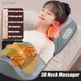 Full Body Massager 3D Neck and Back Massager Device Shiatsu Heating Shoulder Massager Pillow Relaxation Pain Relief Cervical Spine Support Pillow 240407