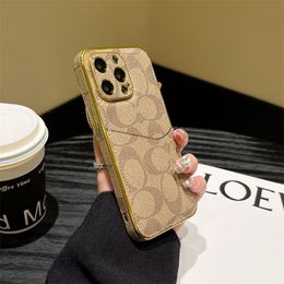Top Leather Designer Phone Cases For iPhone 15Promax 14 13 12 11 Pro Max 14Pro 14Plus 13Pro 13ProMax 12ProMax Fashion Letter Metal nameplate P Brand shell IPhone Cases