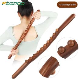 Full Body Massager 1 PC Wood Therapy Massage Tools Lymphatic Drainage Massager Handheld Massage Stick Wood Therapy Tools for Neck and Back Pain 240407