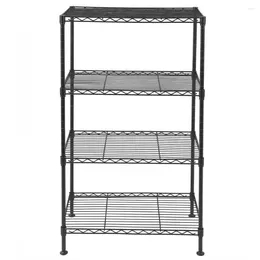 Kitchen Storage High Quality 4-Tier Adjustable Shelving Unit Organizer Wire Rack Metal