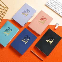 Notebooks A5 2024 Spain Agenda Leather Notebook Daily&Weekly&Monthly Planner Diary Journal School Stationary Office Accessories Supplies