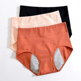 Women's Panties High Waist Women For Menstruation Cotton Menstrual Pure Breathable Velvet Leak Proof Panty