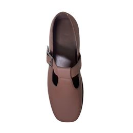 Designer sapato de verão gancho de verão e laço de peles impermeáveis sapatos de caminhada casual preto gentil estilo feminino de couro feminino