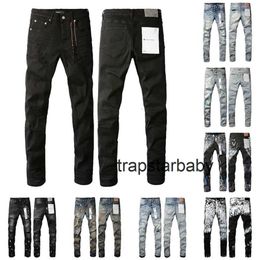 Purple Brand Trousers Mens Designer Jean Womens Jeans Straight Leg Low Rise Design Retro Streetwear Sweatpants Denim Cargo Hip Black Pants 197