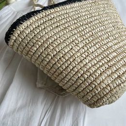 Evening Beach Bags Summer Bag Large Capacity One Shoulder Tote Forest Series Bamboo Woven Grass Simple Handheld