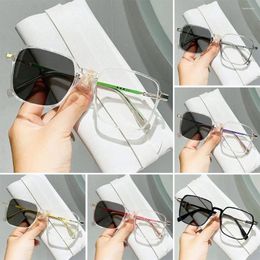 Sunglasses Posensitive Discoloration Anti-Blue Light Glasses Ultralight Eye Protection Frame Eyewear Blue Ray Blocking Metal