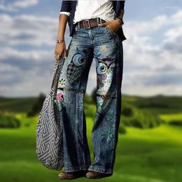 Women's Jeans 90s Retro Clothing Pants 3d Print Butterfly Pattern Fashion Casual Street Comfort Fall Plus Size