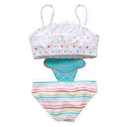 ew 2019 cute ice cream Kids Swimwear Onepiece Girls Swimsuit Kids Swim Suits Girls Bikini Kids Bathing Suits Child Sets Beachwear6651058