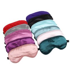 Imitated Silk Sleeping Eye Mask Sleep Padded Shade Patch Cover Vision Care Travel Portable Masks Relax Blindfold Whole5580495