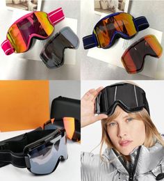 designer ski goggles Shield sunglasses Snow Sports for men womens adjustable luxury sunglasses large eyewear glasses with magn1047743