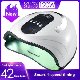 Rests Sun S9 Uv Lamp Led Nail Lamp High Power 120w Nail Dryer Sun Light for Manicure Gel Nails Lamp Drying for Gel Varnish Nails
