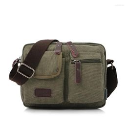 Bag Fashion Canvas Crossbody For Men Small Vintage Zipper Shoulder Messenger Boys Casual Satchel Handbag Bolsa Feminina