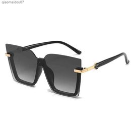 Sunglasses Frameless ocean film sunglasses trend Personalised mens half frame Pc lens outdoor sports bike partyL2404