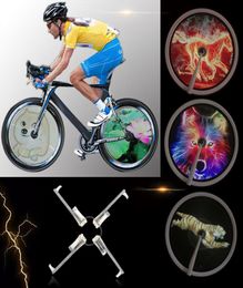 256416pcs Rgb Led Smart Cycle Bike Bicycle Light Colourful Wheel Spoke Light Programmable Diy Light Lamp Pattern Bicicleta6390004