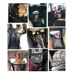 Dog Carrier 1PC Cars Vehicular Isolation Net Car Seat Cover Portable On-board Protective Safety Black