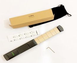 NAOMI Pocket Guitar Practise Tool Acoustic Guitar Trainer 6 Frets WChord Chart BOX9017346
