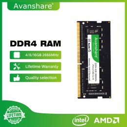 RAMs Avanshare Memoria Ram DDR4 8GB 4GB 16GB 2400Mhz 2666Mhz 3200Mhz Sodimm For Notebook Computer High Performance Laptop Memory