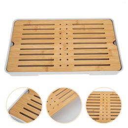 Plates Tea Tray House Teaware Holder Serving Dining Table Bamboo Japanese Style Household