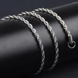 Chains Rope Chain Box Necklace Stainless Steel Link Diy Rub Necklaces Off Pendant 4mm Jewelry Never T0w0