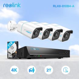 Parts Reolink Smart 4k Security Camera System Poe 24/7 Recording 2tb Hdd Person/vehicle Detection 8mp Video Recorder Rlk8810b4a