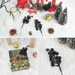 Decorative Flowers Artificial Berry Stems Party Supplies Vibrant Christmas Realistic Decorations For Tree 32pcs Picks